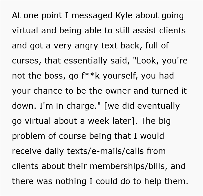 Toxic Boss Forced To Close Business After Insulting Top Performer, Ends Up Having His Clients Stolen Toxic Boss Forced To Close Business After Insulting Top Performer, Ends Up Having His Clients Stolen