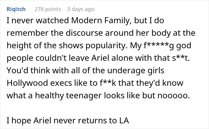 O passado doloroso da estrela infantil de 'Modern Family' ressurge enquanto ela luta contra predadores online