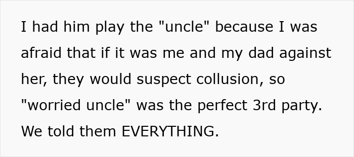 Dad acting as worried uncle to avoid suspicion in toxic mom revenge scheme