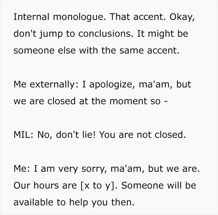 Text message thread showing a conversation with a demanding customer about bakery hours Text message thread showing a conversation with a demanding customer about bakery hours