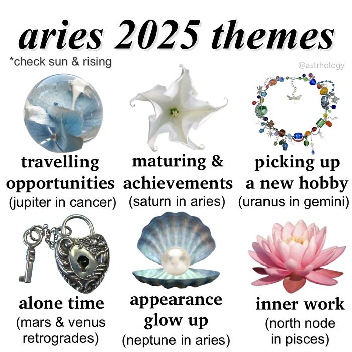 Astrology memes: Aries 2025 themes. Insights on travel, hobbies, and inner work for this zodiac sign.