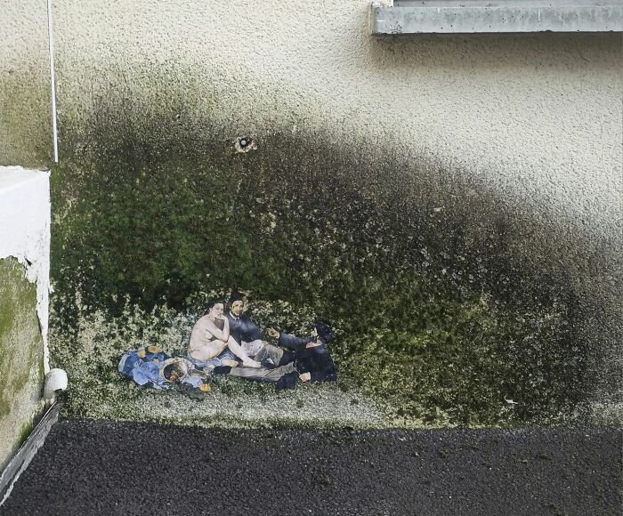 This French Street Artist Turns Cracks, Sidewalks, And Everyday Objects Into Clever Visual Jokes (43 New Pics)