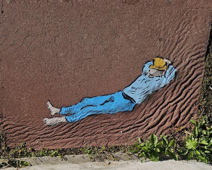 This French Street Artist Turns Cracks, Sidewalks, And Everyday Objects Into Clever Visual Jokes (43 New Pics)