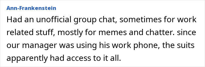 Office drama story about unofficial group chat monitored by manager using work phone