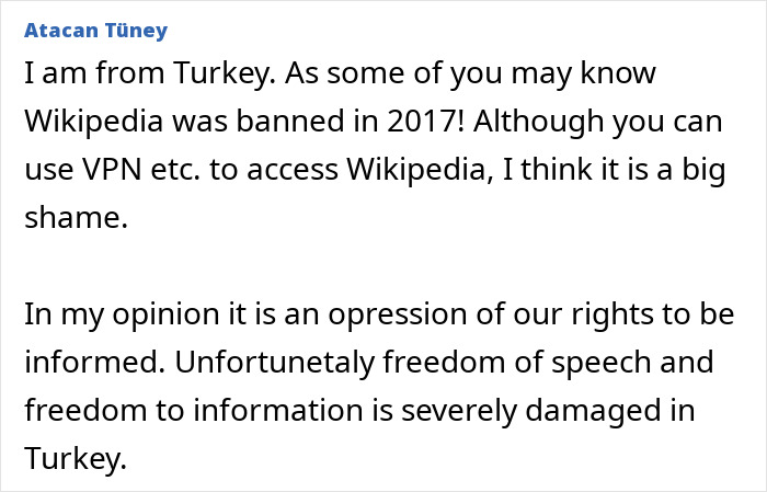 Wikipedia banned in Turkey restricting freedom of information