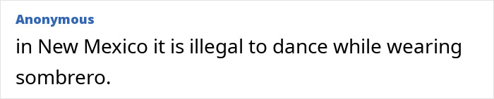 New Mexico law forbids dancing while wearing a sombrero in public places