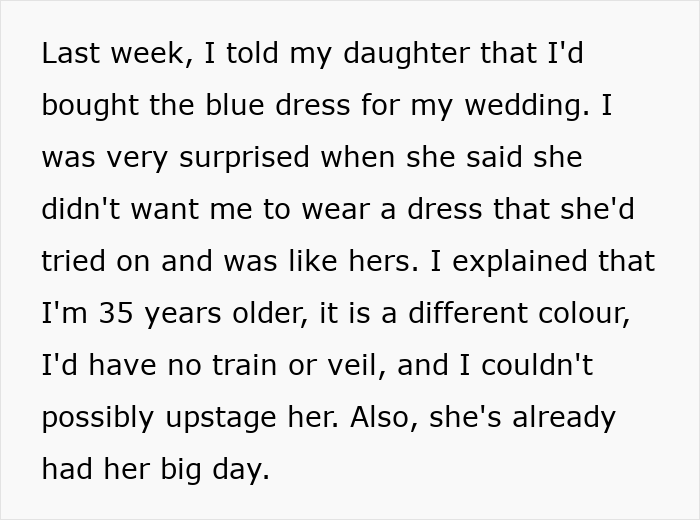 Mom’s Wedding Dress Choice Angers Her Daughter And Splits The Internet: “Extremely Weird” Mom’s Wedding Dress Choice Angers Her Daughter And Splits The Internet: “Extremely Weird”