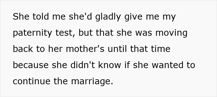 Wife agrees to paternity test but unsure about continuing marriage Wife agrees to paternity test but unsure about continuing marriage
