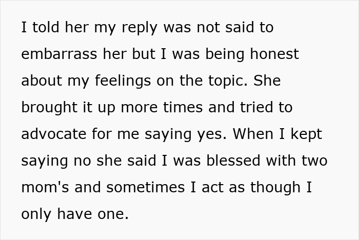 Stepmom Treats Stepdaughter’s Labor Like A Premiere, Mad As She’s Shut Down Before Opening Night Stepmom Treats Stepdaughter’s Labor Like A Premiere, Mad As She’s Shut Down Before Opening Night