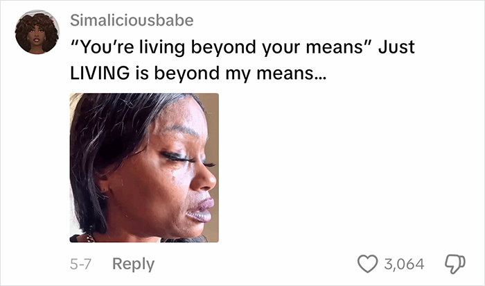 Gen Z woman saying living beyond means is unaffordable Gen Z woman saying living beyond means is unaffordable