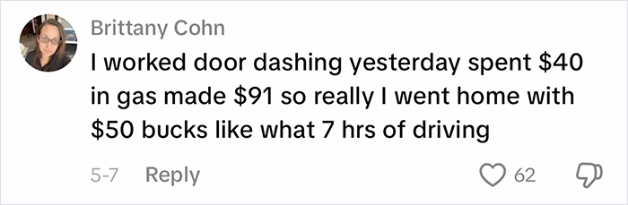 Gen Z shares struggles of earning money with DoorDash expenses and low net income Gen Z shares struggles of earning money with DoorDash expenses and low net income