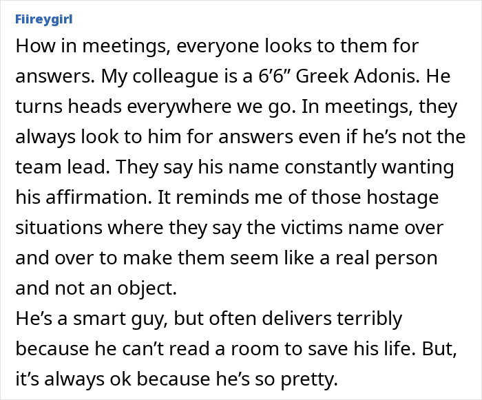 Pretty privilege makes attractive men favored in meetings despite their flaws