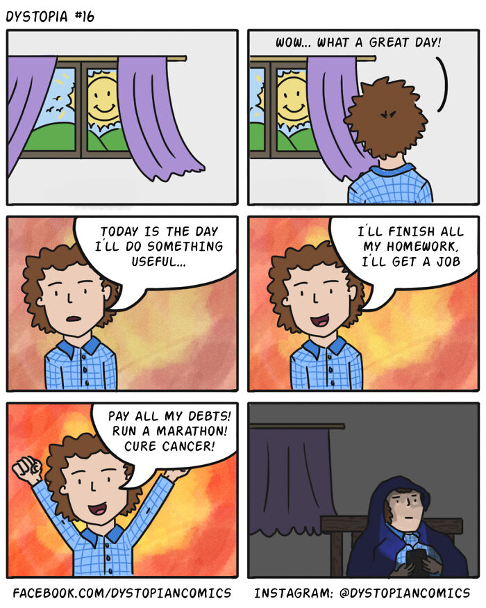 Dark Dystopia: 40 Dark Humor Comics Made By This Artist