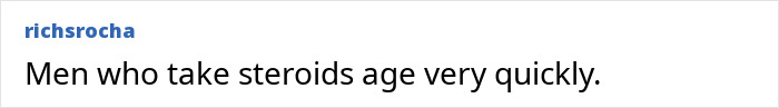 Comment about men who take steroids aging quickly related to men expiration date topic