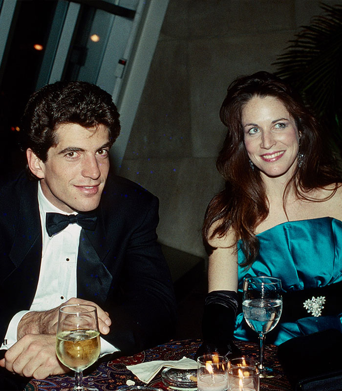 JFK Jr. and Carolyn Bessette at a formal event JFK Jr. and Carolyn Bessette at a formal event