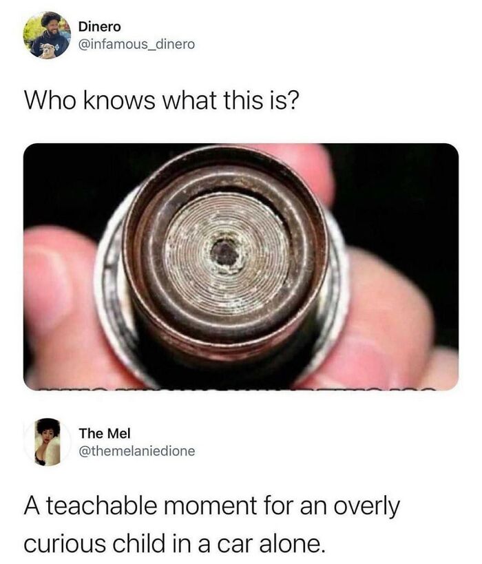 Close-up of mysterious object captioned teachable moment random funny meme