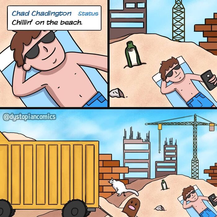 Dark Dystopia: 40 Dark Humor Comics Made By This Artist