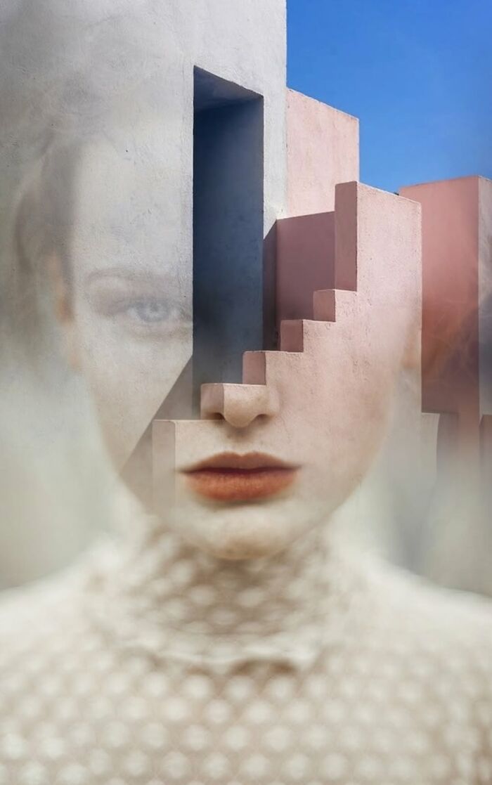 This Artist Merges Portraits With Landscapes, Textures, And Dreams In Striking Digital Collages (40 Pics)