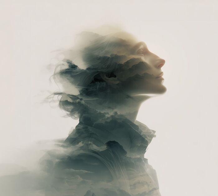This Artist Merges Portraits With Landscapes, Textures, And Dreams In Striking Digital Collages (40 Pics)