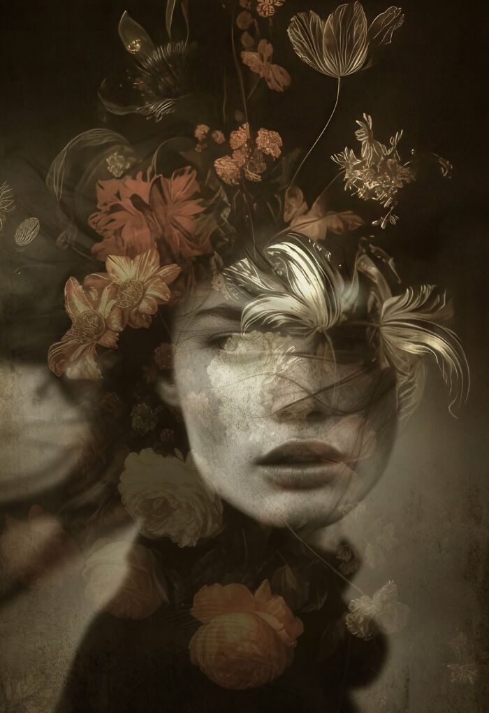 This Artist Merges Portraits With Landscapes, Textures, And Dreams In Striking Digital Collages (40 Pics)