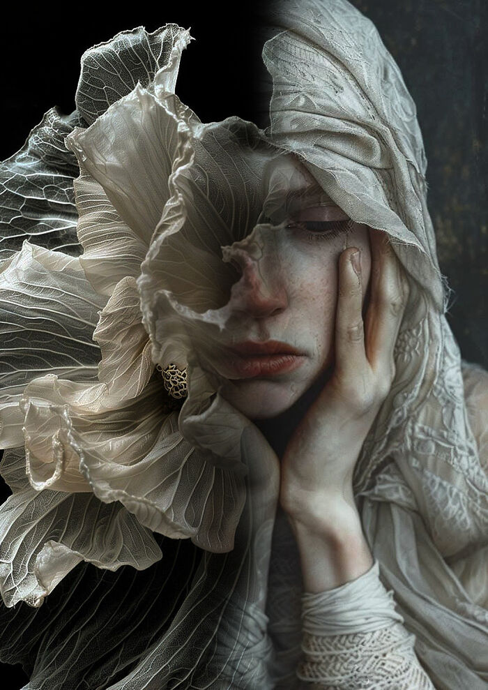 This Artist Merges Portraits With Landscapes, Textures, And Dreams In Striking Digital Collages (40 Pics)