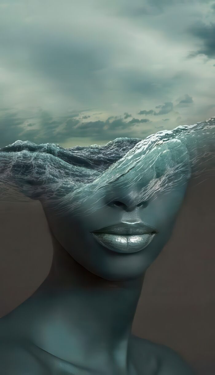 This Artist Merges Portraits With Landscapes, Textures, And Dreams In Striking Digital Collages (40 Pics)
