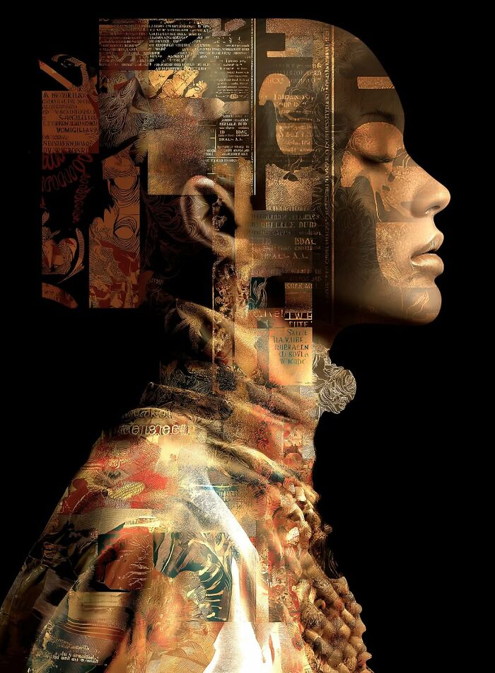 This Artist Merges Portraits With Landscapes, Textures, And Dreams In Striking Digital Collages (40 Pics)