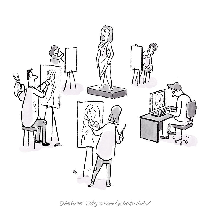 Jim Benton’s Single Panel Comics Prove That One Drawing Is Enough To Deliver A Perfect Joke (40 Pics)