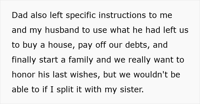 Woman Leeches Off Sick Dad For Years, Shamelessly Demands Half Of Inheritance He Left For Sister Woman Leeches Off Sick Dad For Years, Shamelessly Demands Half Of Inheritance He Left For Sister