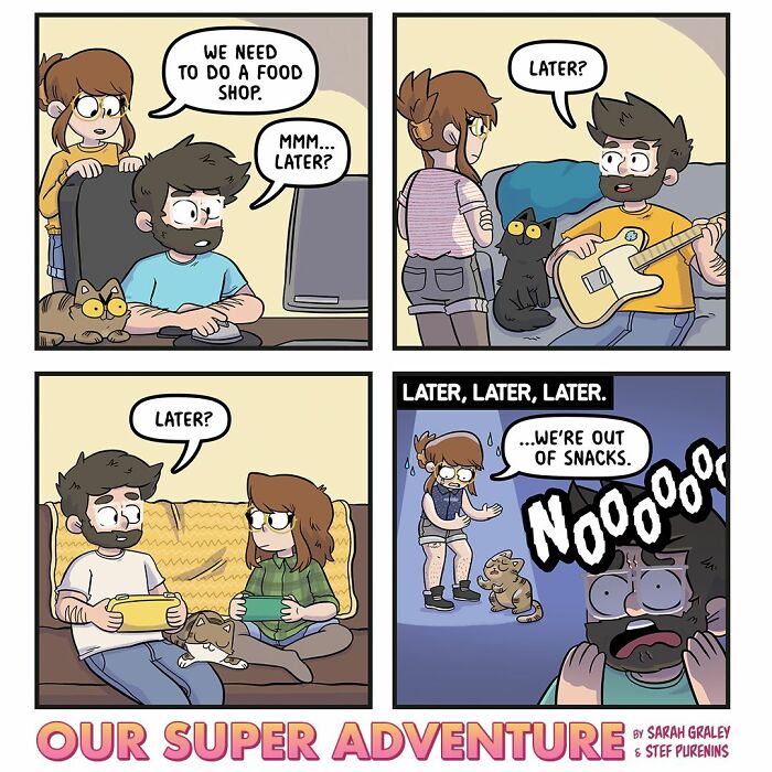 These Adorable Comics About Love, Anxiety, And Cats Perfectly Capture Everyday Life (50 New Pics)