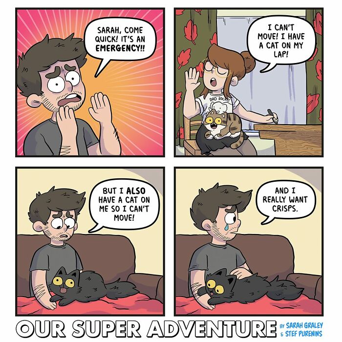 These Adorable Comics About Love, Anxiety, And Cats Perfectly Capture Everyday Life (50 New Pics)