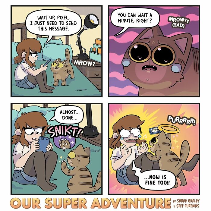 These Adorable Comics About Love, Anxiety, And Cats Perfectly Capture Everyday Life (50 New Pics)