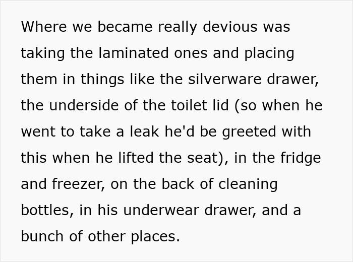 Text describing prank placement for clowns after fianc&eacute;e leaves cheating partner.
