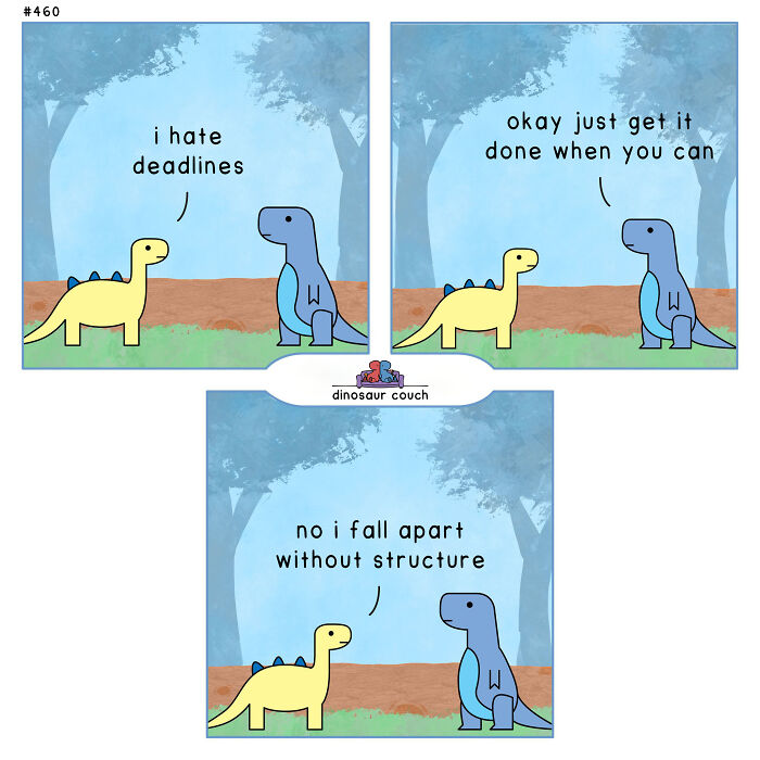 These Dinosaur Comics Turn Anxiety, Friendship, And Everyday Feelings Into Gentle Humor