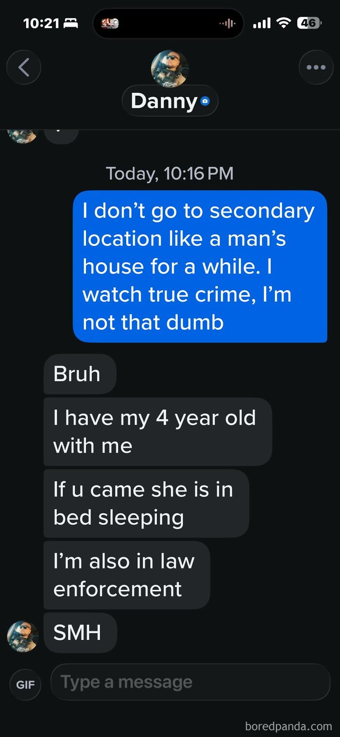Text message showing a man confused about his current market value and explaining not trusting secondary locations
