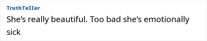 A comment reads: She's really beautiful. Too bad she's emotionally sick. Relates to Bianca Censori's style & Kim Kardashian's Met Gala look. A comment reads: She's really beautiful. Too bad she's emotionally sick. Relates to Bianca Censori's style & Kim Kardashian's Met Gala look.