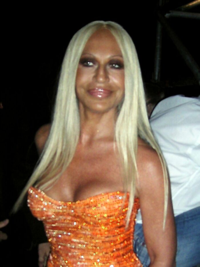 Italian Fashion Designer Donatella Versace, 71