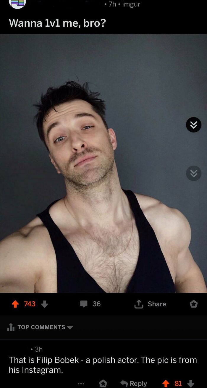 Dude Posted A Picture To Look Like Tough Guy, Called Out Fake By Using An Actor’s Picture