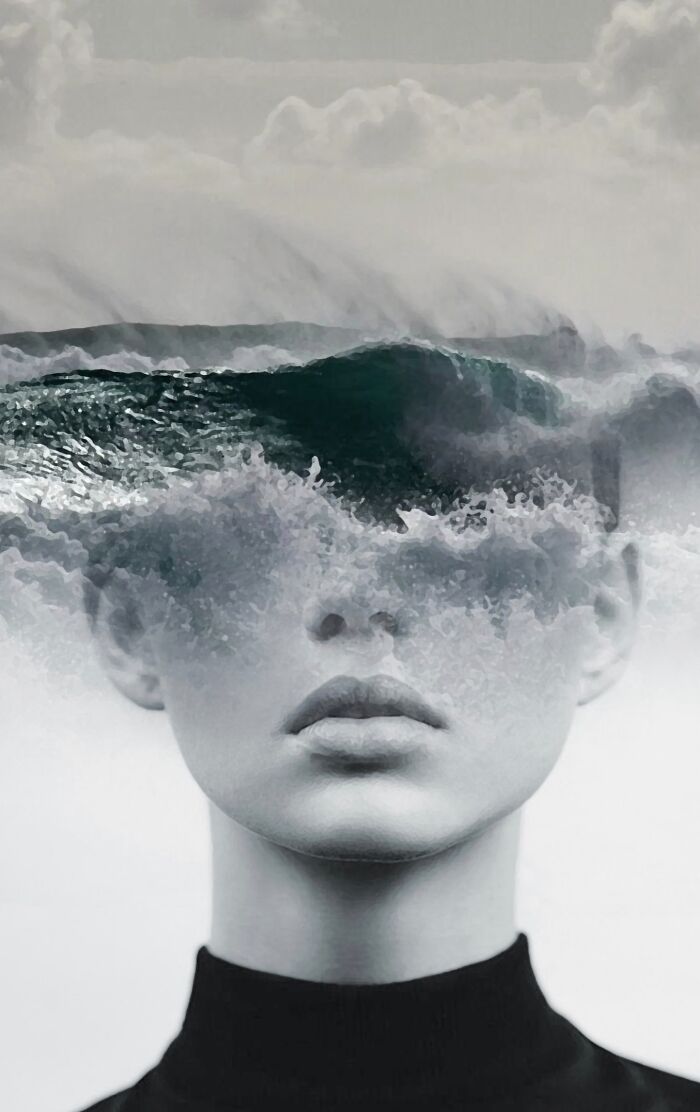 This Artist Merges Portraits With Landscapes, Textures, And Dreams In Striking Digital Collages (40 Pics)