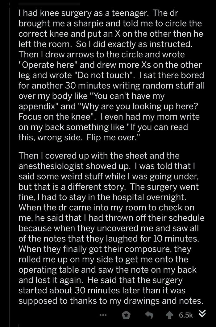 A Good Way To Start A Surgery