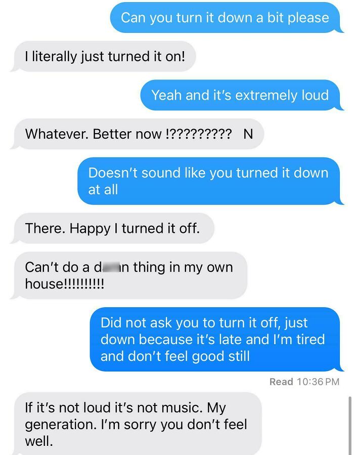 My Mom After I Asked Her To Turn Her Music Down At 10pm