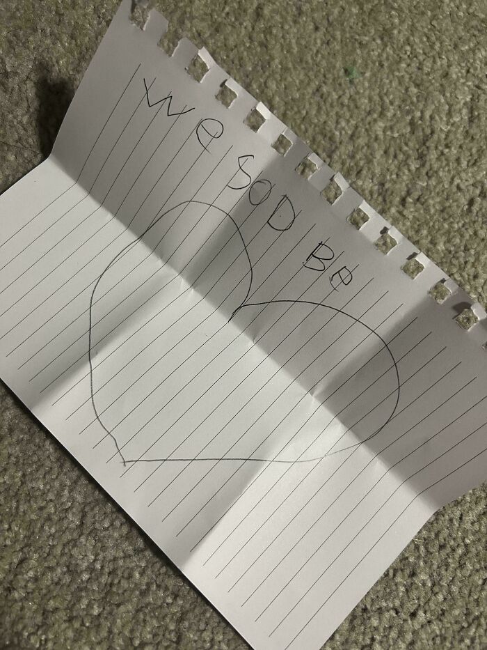 A Kid I Work With Wrote Me An Apology Note