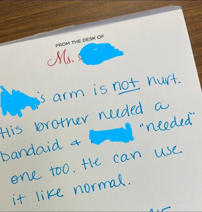 My Wife Had To Write A Not-Sick Note For School