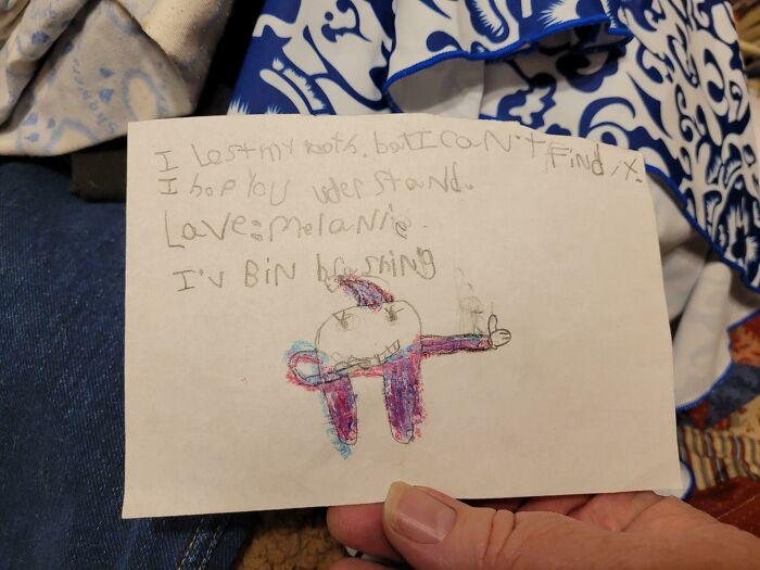 My Mom Dug Up This Old Note I Wrote For The Tooth Fairy, If You're Wondering, Yes She Understood And I Got My 25c