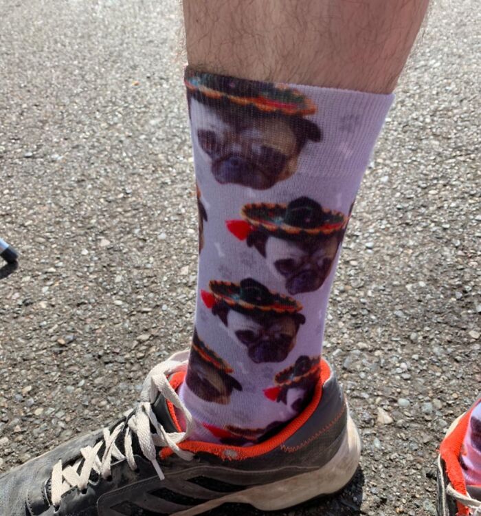 Humorous pug socks for Mother's Day gifts. A fun idea for moms who love humor and dogs!