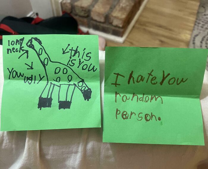 My Kid Got Mad At Me And Decided To Write Me A Couple Of Notes To Express His Feelings