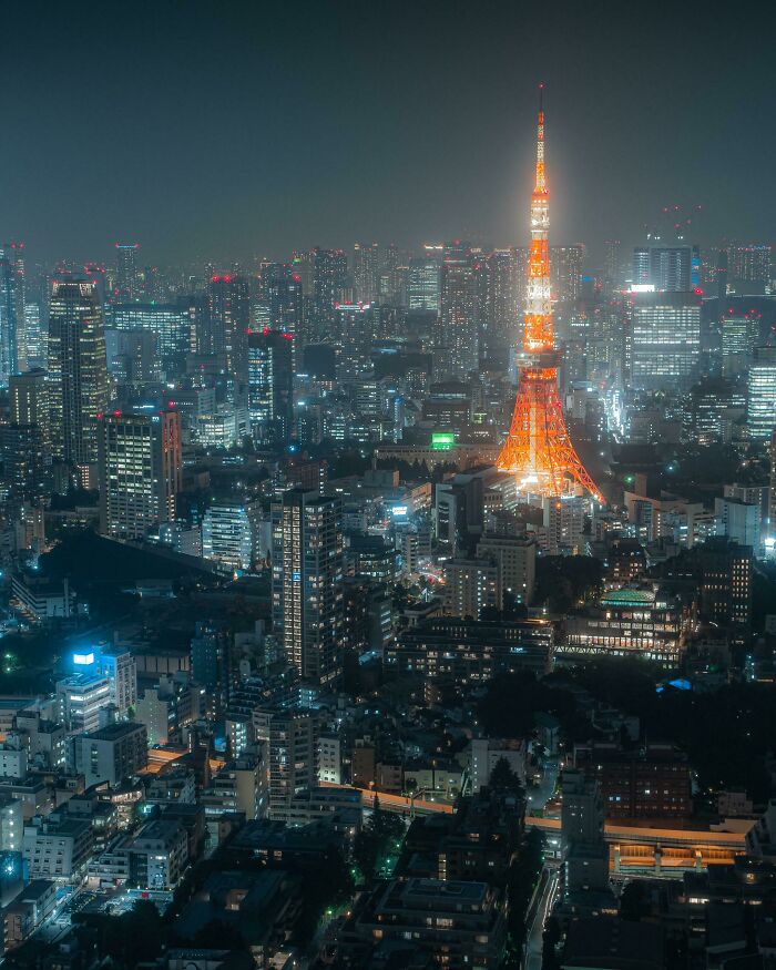 Tokyo Tower At Night