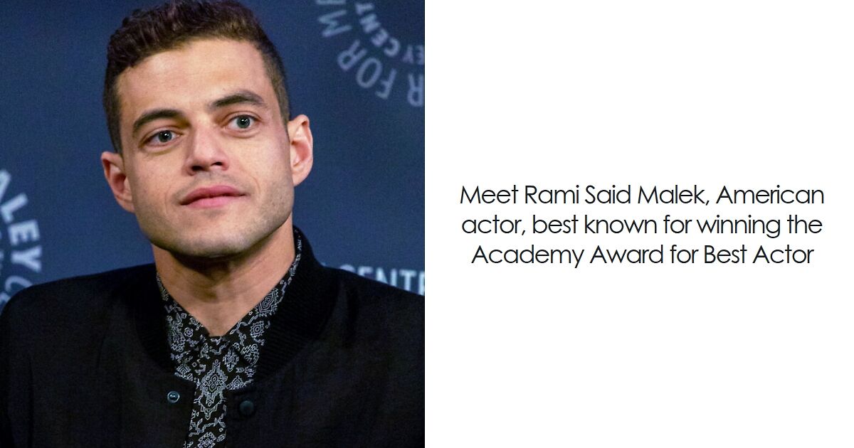 Rami Malek: Bio And Career Highlights | Bored Panda