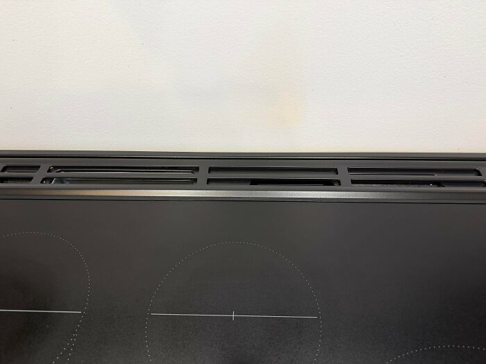 Smudged kitchen stove top with hard-to-clean spots
