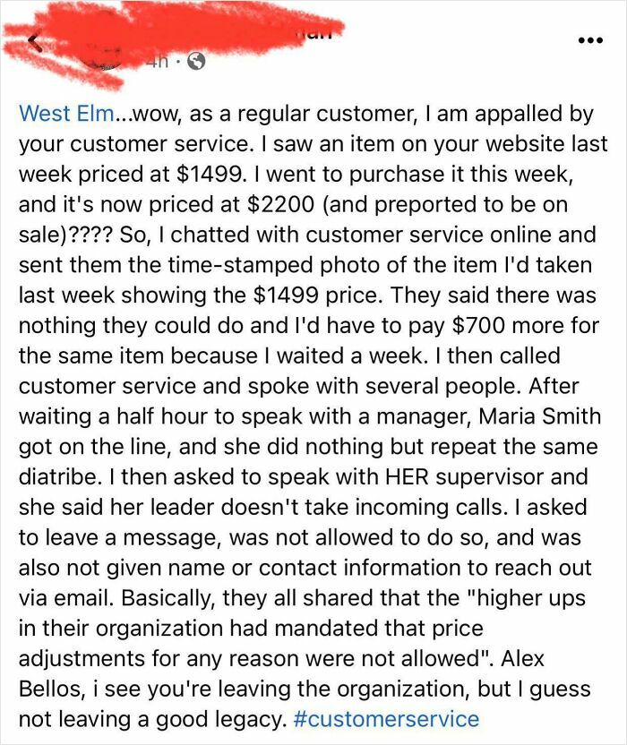 Frustrated customer shares poor customer service experience with price increase and support
